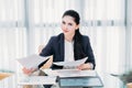 Business lady work manager documents office Royalty Free Stock Photo