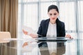 Business lady work manager documents office Royalty Free Stock Photo