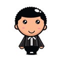 cute male lawyer character vector design