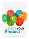 Business layout - select your product with sample options