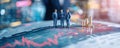 Business leaders in crisis meeting, recession recovery through bailout, financial backdrop, CGI, Sharp Focus, High Resolution, 3D