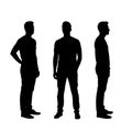 business leadership silhouettes ai generated image Royalty Free Stock Photo