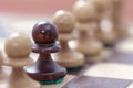 Business leadership, teamwork concept. Game of chess Royalty Free Stock Photo