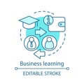 Business learning concept icon