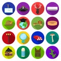 Business, leisure, tourism and other web icon in flat style.cactus, nature, ecology icons in set collection.