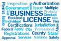 Business License Word Cloud Royalty Free Stock Photo