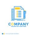 Business, list, plan, planning, task Blue Yellow Business Logo t