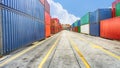 Business and logistics. Cargo transportation and storage. Royalty Free Stock Photo