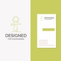 Business Logo for Baby, dummy, newbie, nipple, noob. Vertical Green Business / Visiting Card template. Creative background vector