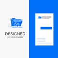 Business Logo for Backdoor, exploit, file, internet, software. Vertical Blue Business / Visiting Card template Royalty Free Stock Photo