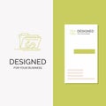 Business Logo for Backdoor, exploit, file, internet, software. Vertical Green Business / Visiting Card template. Creative Royalty Free Stock Photo