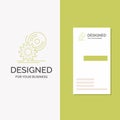 Business Logo for cd, disc, install, software, dvd. Vertical Green Business / Visiting Card template. Creative background vector