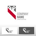 Business logo design with owl Royalty Free Stock Photo