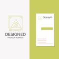 Business Logo for Error, Application, Denied, server, alert. Vertical Green Business / Visiting Card template. Creative background Royalty Free Stock Photo