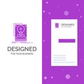 Business Logo for install, drive, hdd, save, upload. Vertical Purple Business / Visiting Card template. Creative background vector