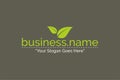 Business Logo Nature Green Color Template Vector