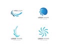 Business logo, vortex, wave and spiral icon