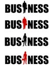 Business Logos Man and Woman Royalty Free Stock Photo