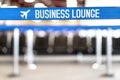 Business lounge at airport. Vip waiting area at terminal. Royalty Free Stock Photo
