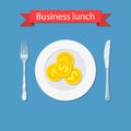 Business lunch concept i