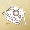 Business Lunch Menu template.