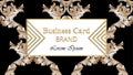 Business Luxury card Vector. Modern Abstract design ornamental decor. Place for texts Royalty Free Stock Photo