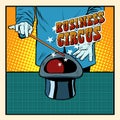 Business magic hat circus illusionist