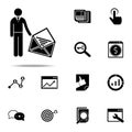 business mail icon. Seo & Development icons universal set for web and mobile