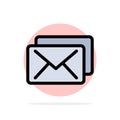 Business, Mail, Message Abstract Circle Background Flat color Icon Royalty Free Stock Photo