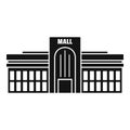 Business mall icon, simple style