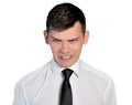 Business man angry face