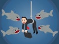 Business Man Attacked by Sharks