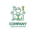 Business, man, avatar, employee, sales man Flat Business Logo te