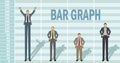 Business Man Bar Graph