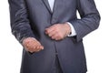 Business man begging for some money Royalty Free Stock Photo