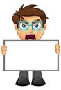 Business Man - Blank Sign 1 Royalty Free Stock Photo