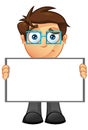 Business Man - Blank Sign 12 Royalty Free Stock Photo