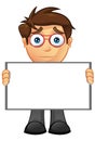 Business Man - Blank Sign 13 Royalty Free Stock Photo