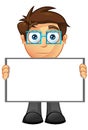 Business Man - Blank Sign 15 Royalty Free Stock Photo