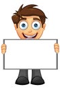 Business Man - Blank Sign 6 Royalty Free Stock Photo