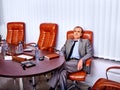 Business man boss at office Royalty Free Stock Photo