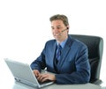 Business man on a call while working or customer service representative Royalty Free Stock Photo