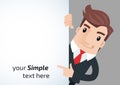 Business man cartoon Royalty Free Stock Photo