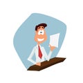 Business man cartoon character.- vector illustration