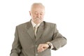 Business man checking watch Royalty Free Stock Photo