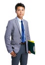 Business man and clipboard Royalty Free Stock Photo