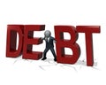 Business man crushed by debt