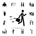 business man with a diplomat icon. people in work icons universal set for web and mobile