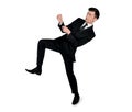 Business man drag something Royalty Free Stock Photo