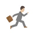 Business Man Flat Illustration Royalty Free Stock Photo